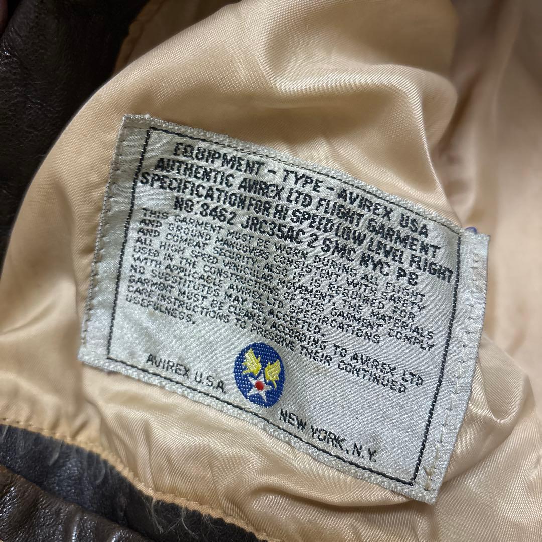 ジャケット・アウター AVIREX / A-2 rose leather fight jacket