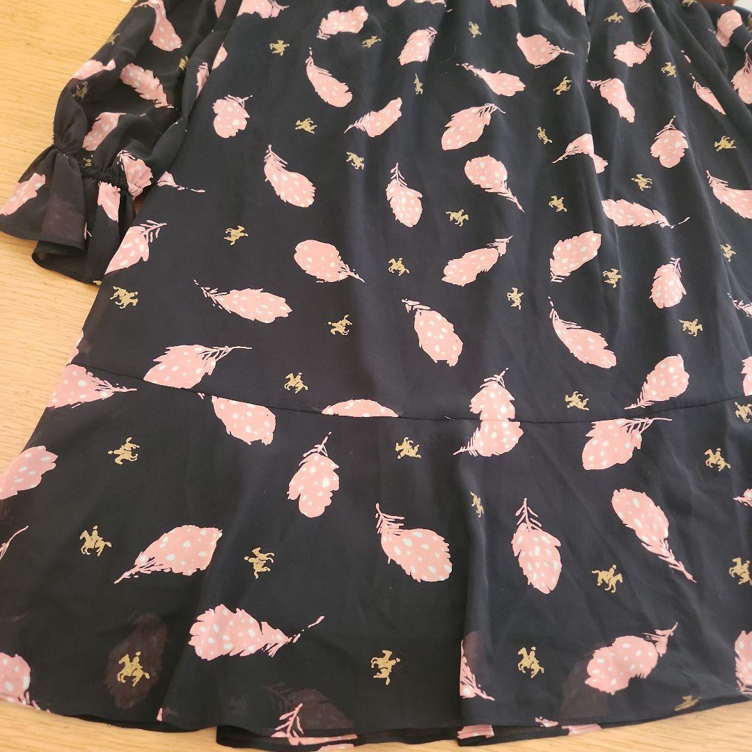 グレースクラス　ロングワンピース　総柄