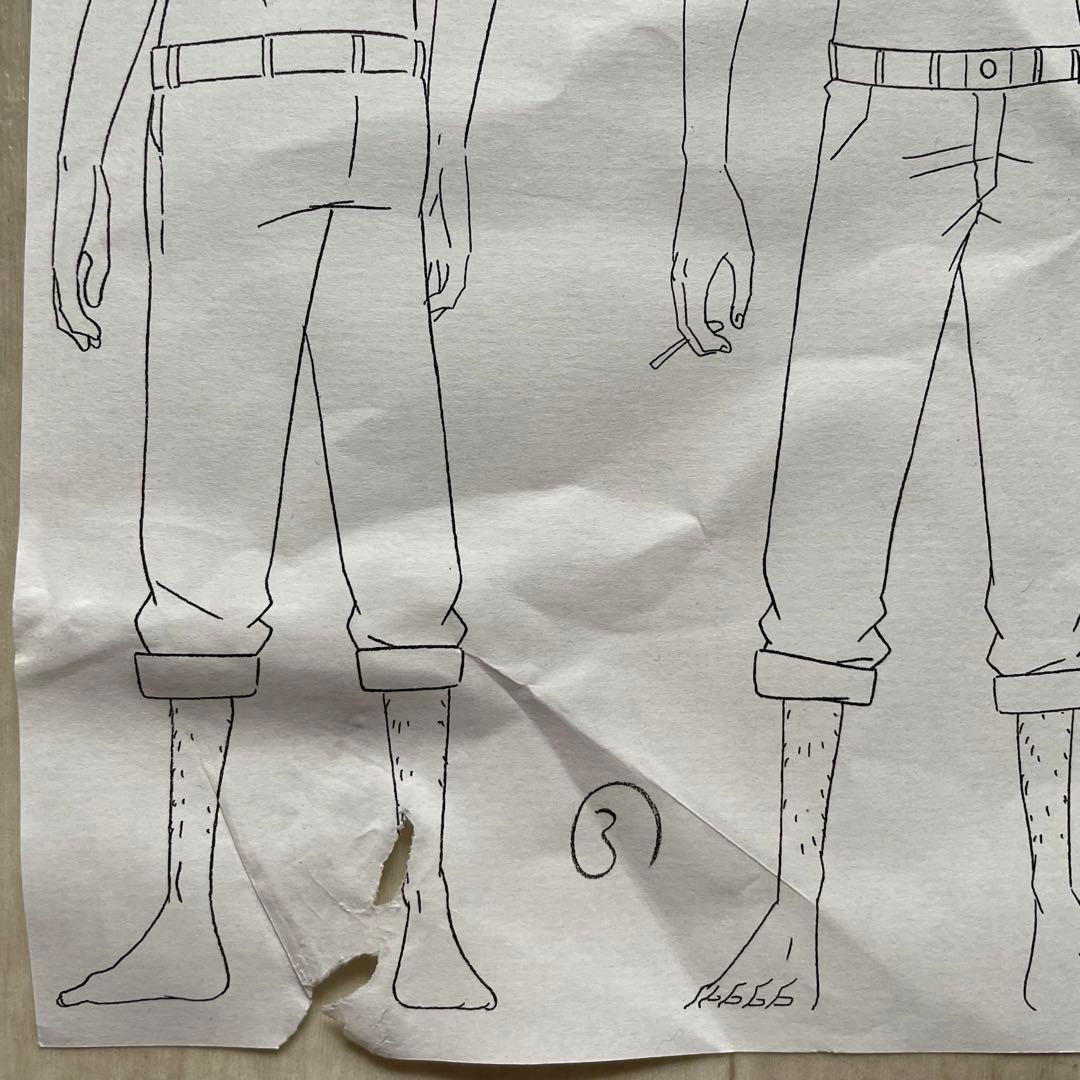 決定稿 1枚 設定資料 サンジ 裸 Ver Sanji ONE PIECE