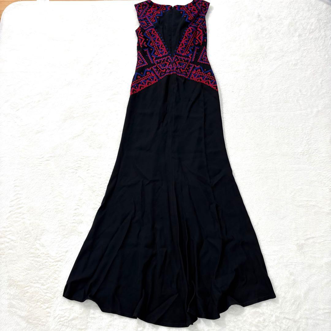 タダシショージ ドレスワンピース マキシ丈 ロングドレス 幾何学模様 新品未使用