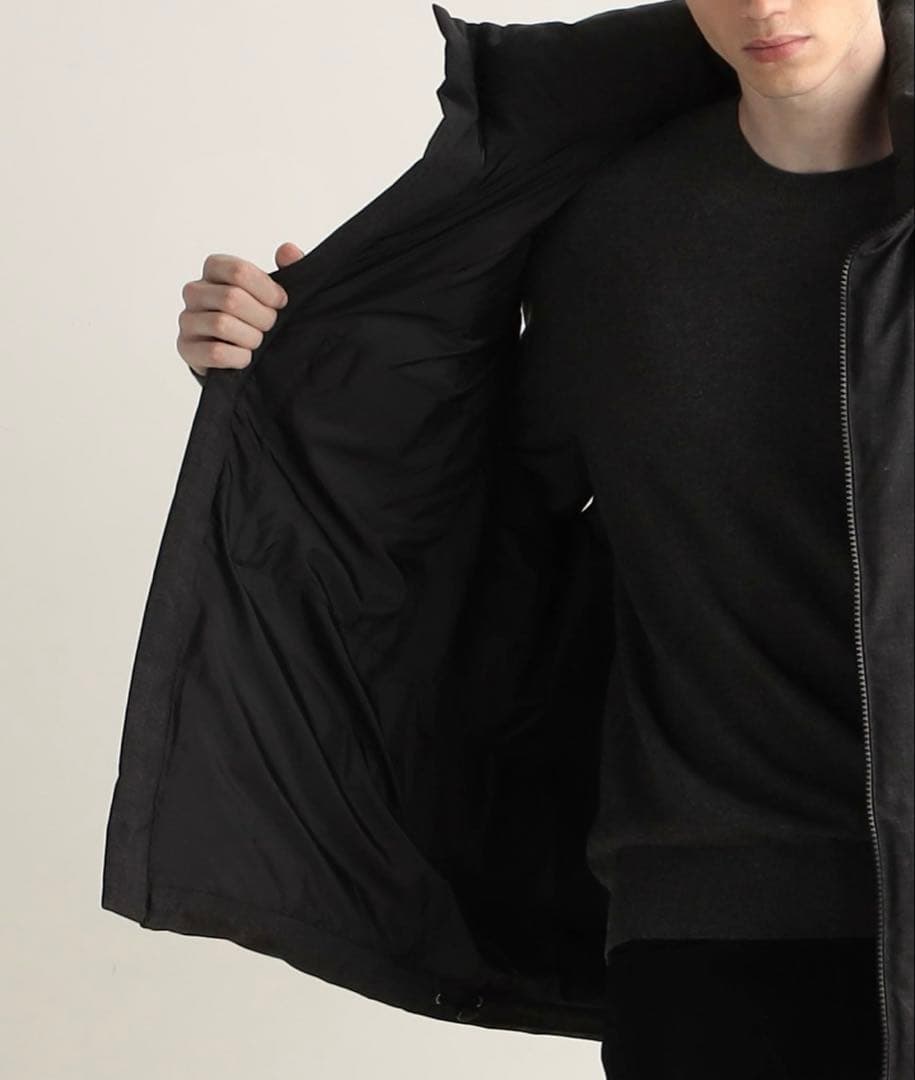 【EDITION】ダウンベストウールトロピカル ジップベスト ブラックSサイズ