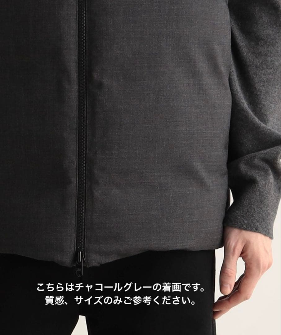 【EDITION】ダウンベストウールトロピカル ジップベスト ブラックSサイズ