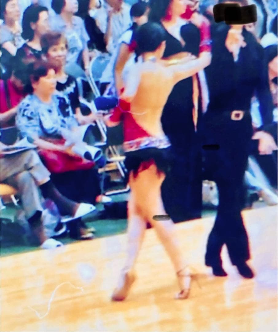 お値下げ！赤のタイトフィットラテンダンスドレスS〜M