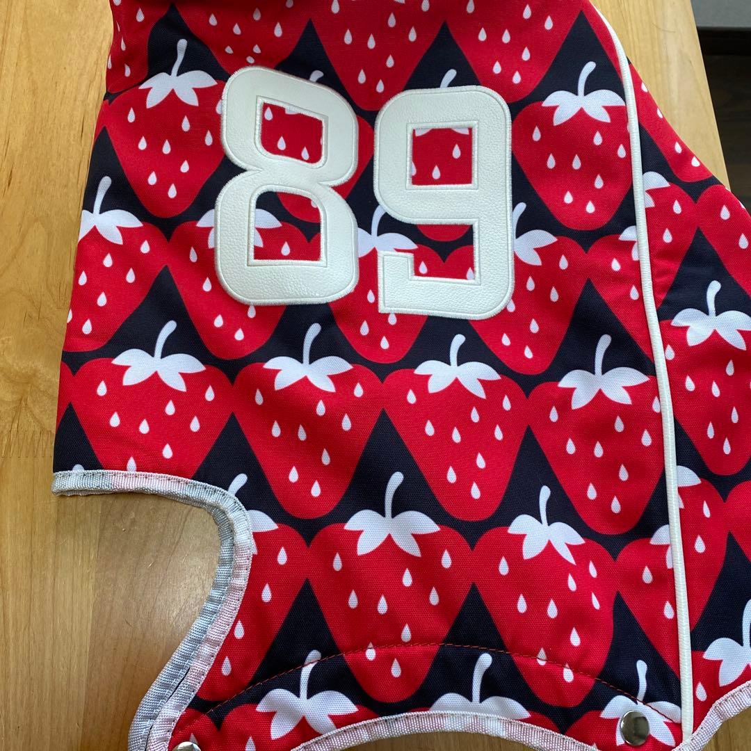 パーリーゲイツイチゴ柄♡キャディバッグ、ヘッドカバー4点