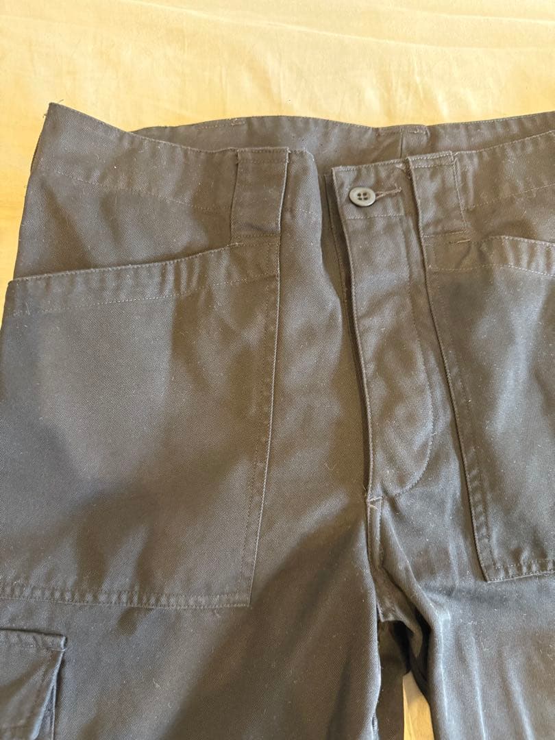 waiper オーストリア軍 ファティーグカーゴパンツ DEEP BLACK染め