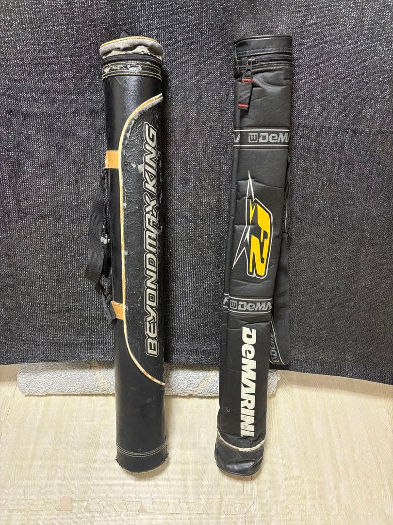 ビヨンドマックスギガキング 84cmと85cm2本セットとバットケース付