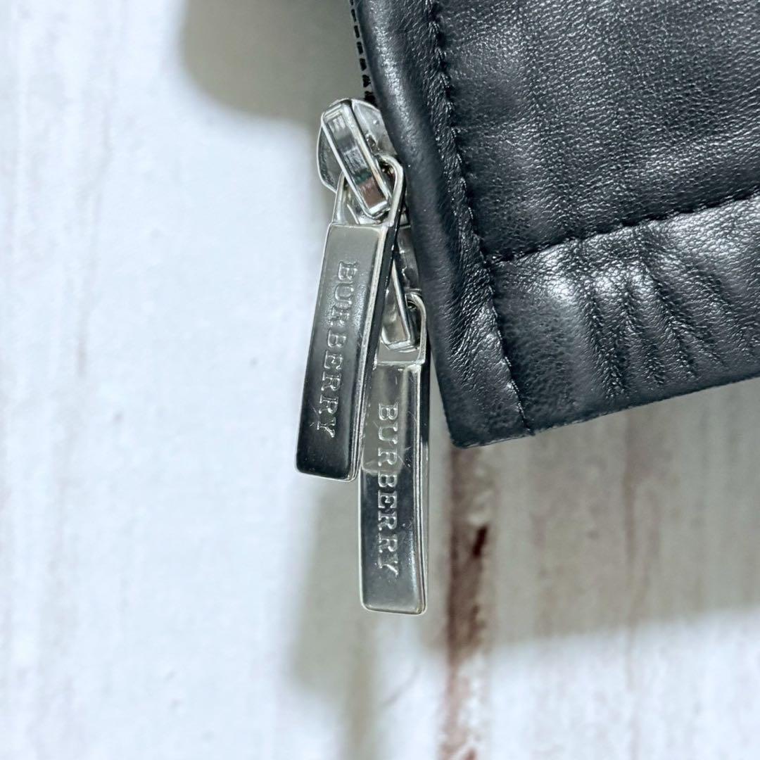 BURBERRY 本革 レザージャケット ノバチェック S〜Mサイズ