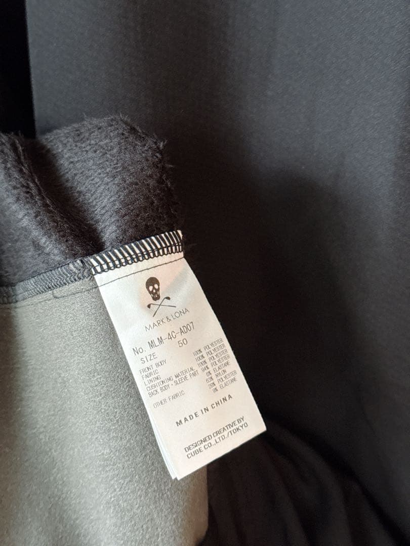 新品 ★ MARK&LONA ブルゾン アウター 黒 マーク&ロナ 正規品