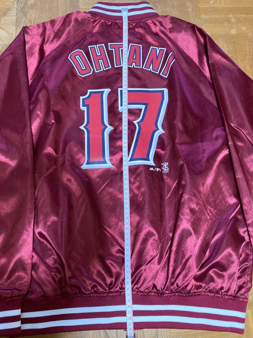 美品　正規品　大谷翔平 Majestic エンジェルス スタジャン 17番 L