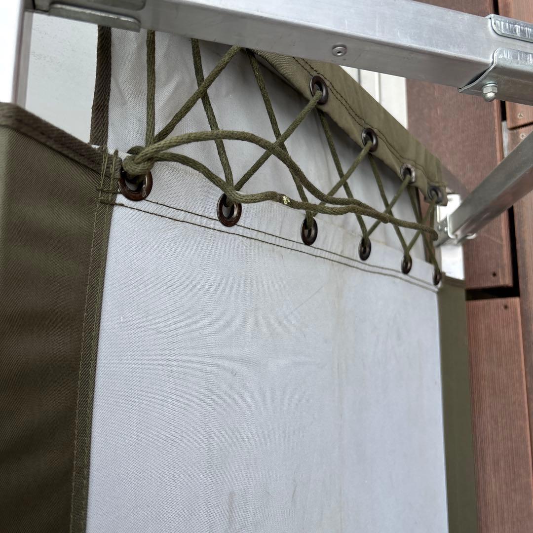 ミリタリー　オリーブグリーン 折りたたみベッド キャンバス　0302o315