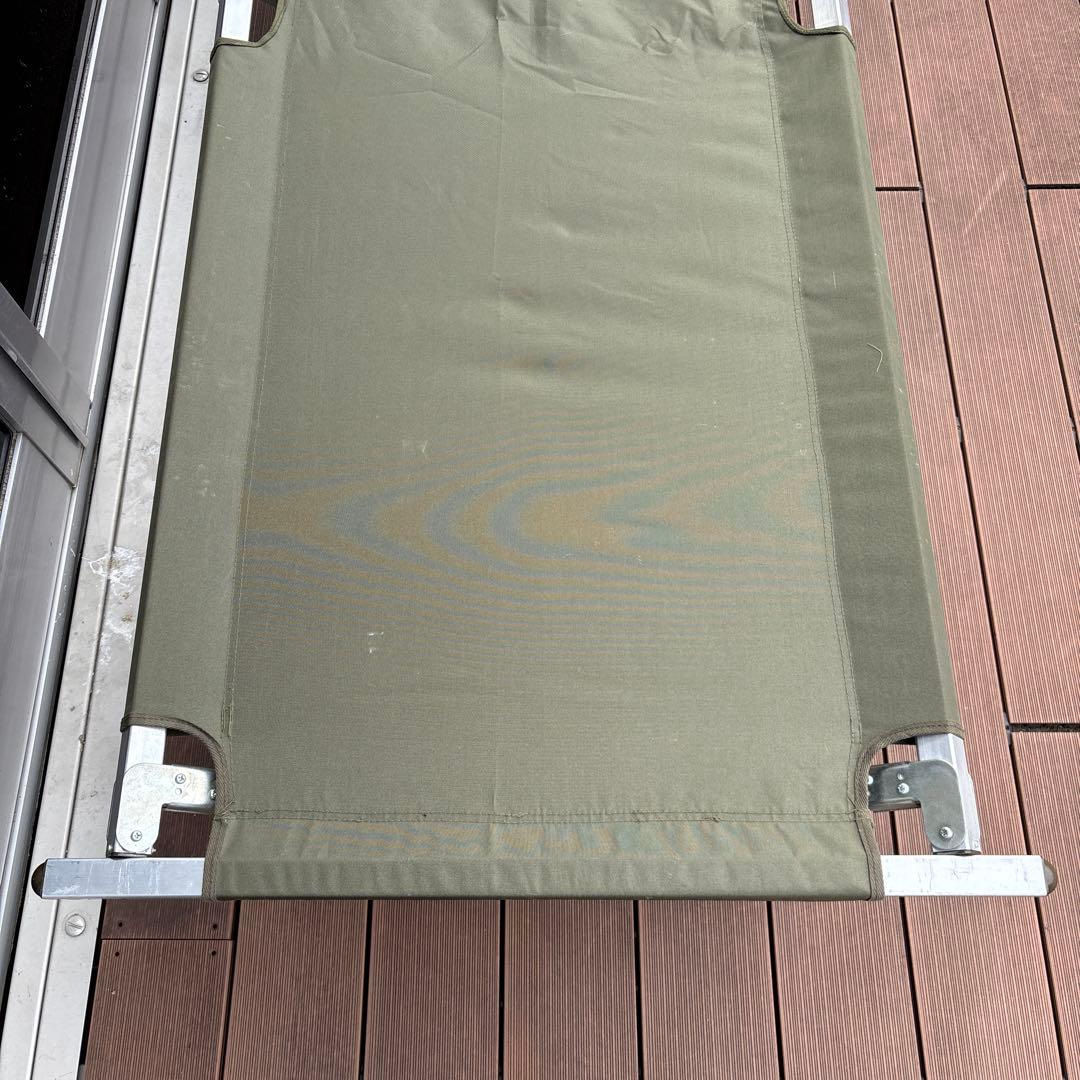 ミリタリー　オリーブグリーン 折りたたみベッド キャンバス　0302o315