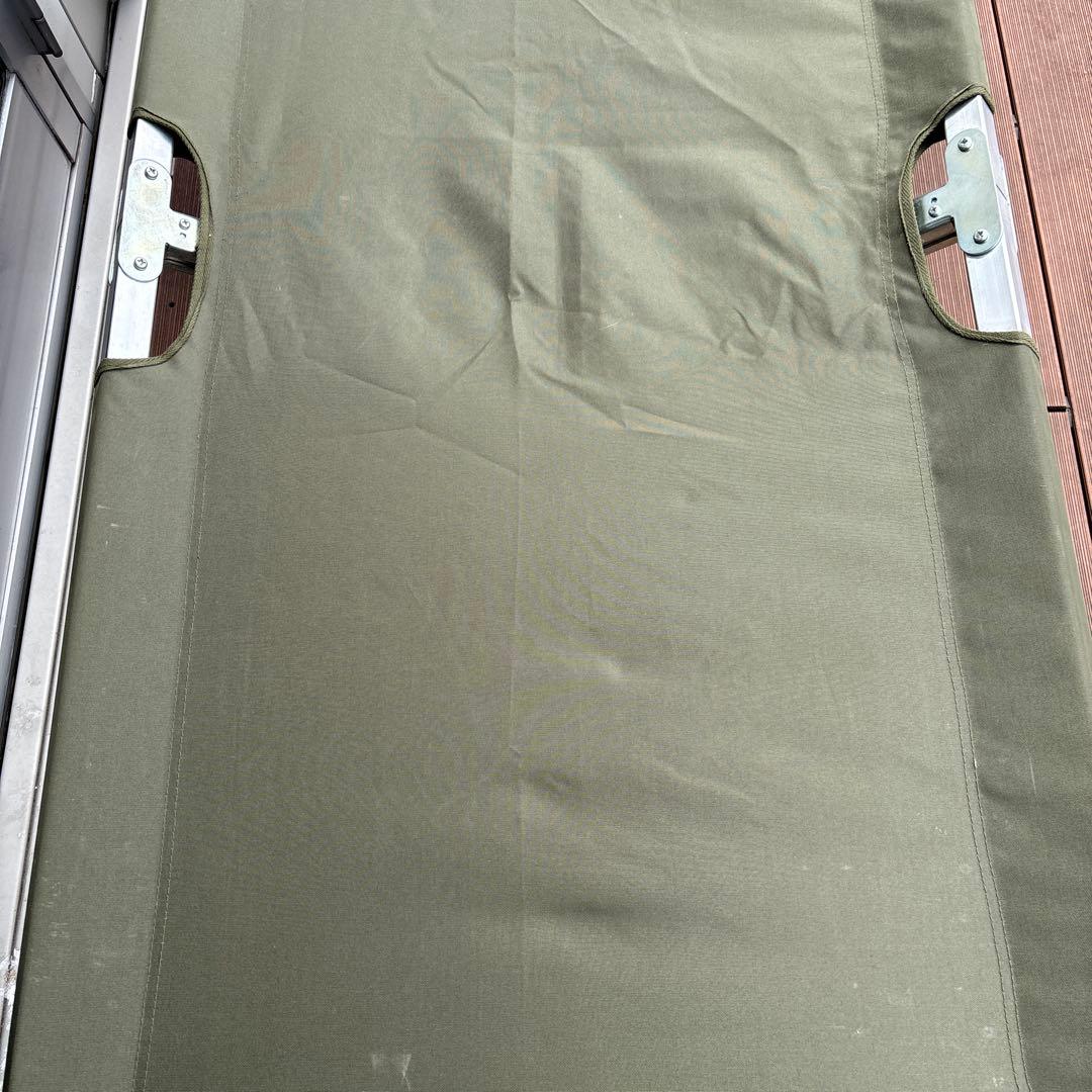 ミリタリー　オリーブグリーン 折りたたみベッド キャンバス　0302o315