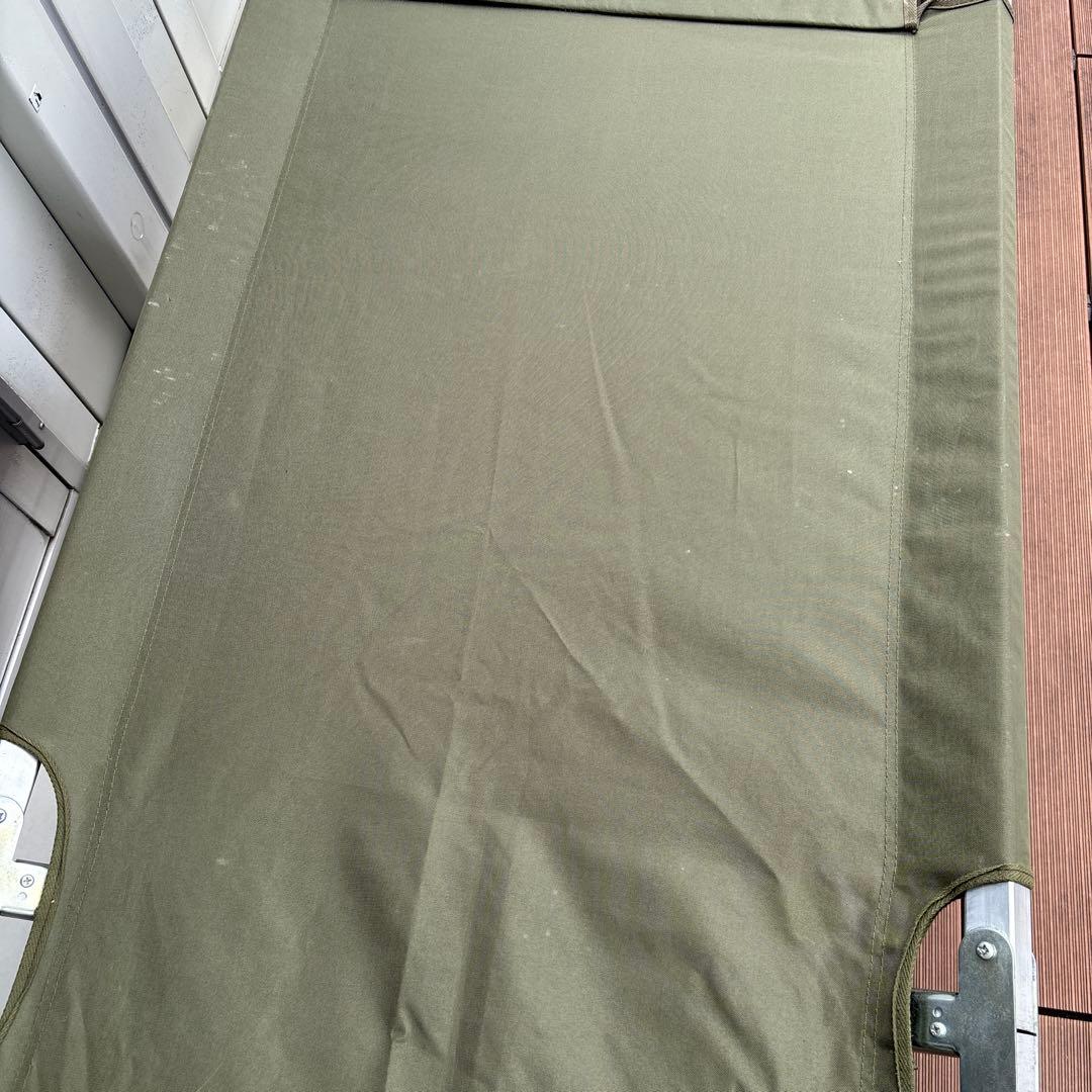 ミリタリー　オリーブグリーン 折りたたみベッド キャンバス　0302o315