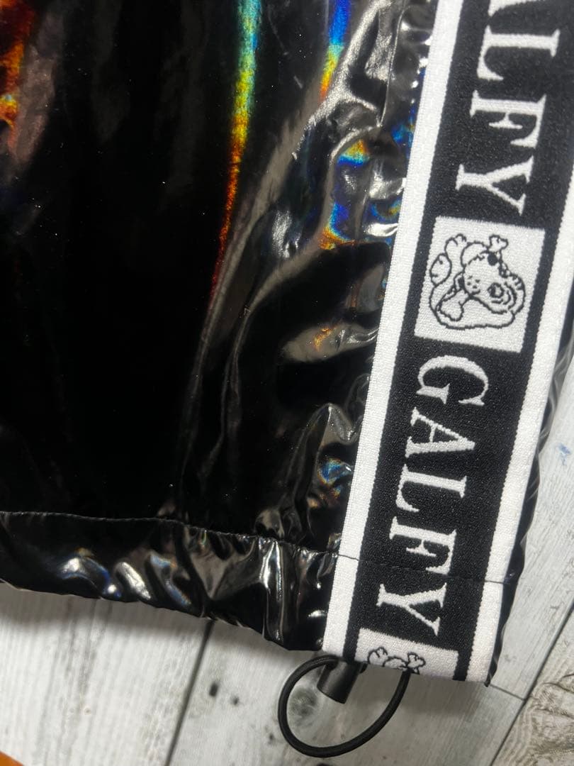 GALFY オーロラ ナイロンパンツ 賛否両論 極光 黒 翡翠 銀 XLサイズ