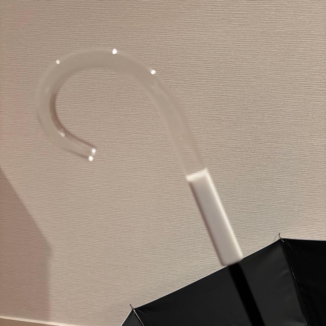 【美品】サンバリア100 L moku 長傘　ブルー　クリア手元