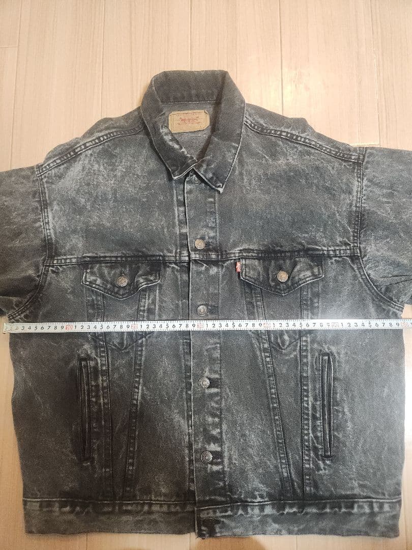 80's Levi's 70507-0253 ブラックデニムジャケット USA製