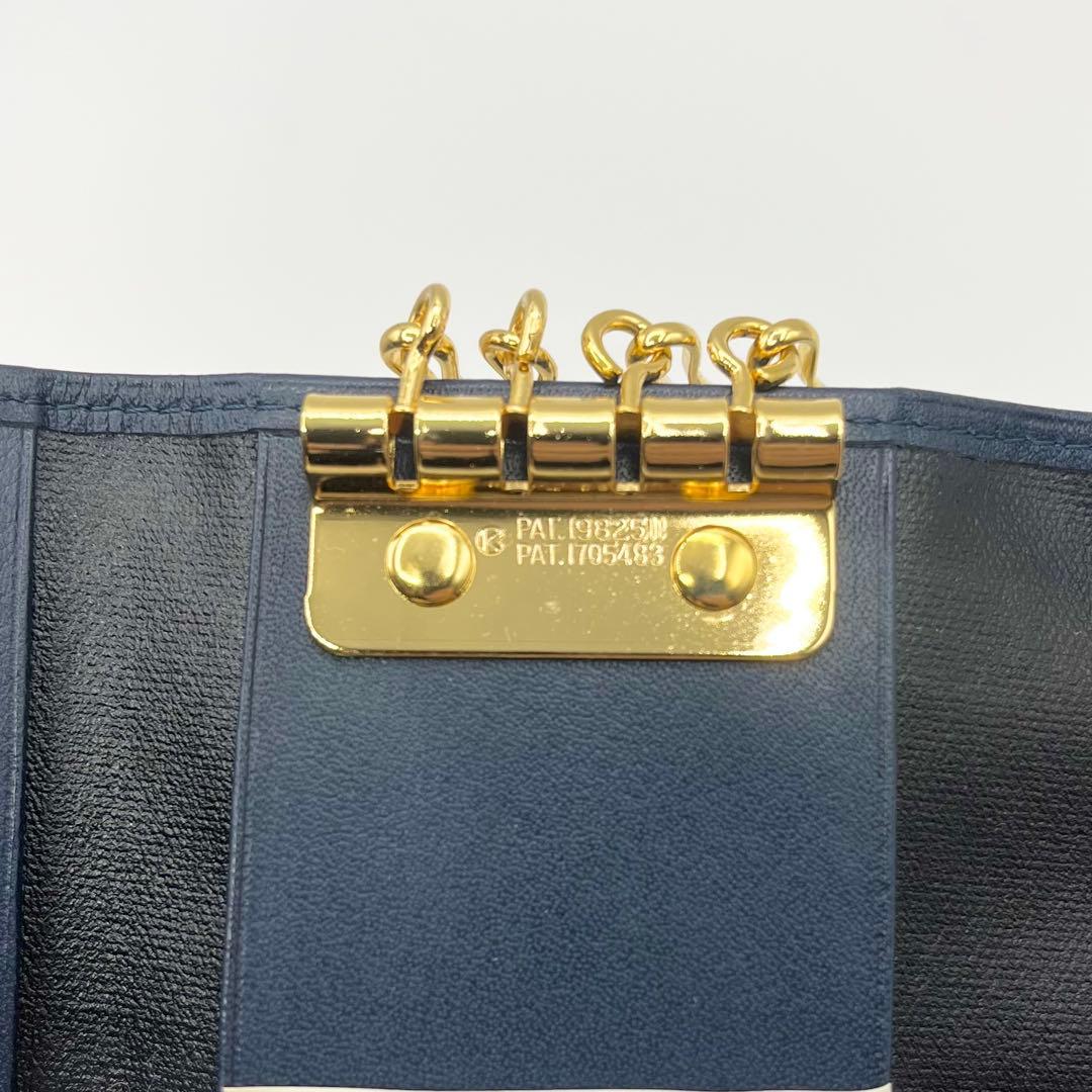 【未使用】イヴ・サンローラン　キーケース　ネイビー　希少　ヴィンテージ