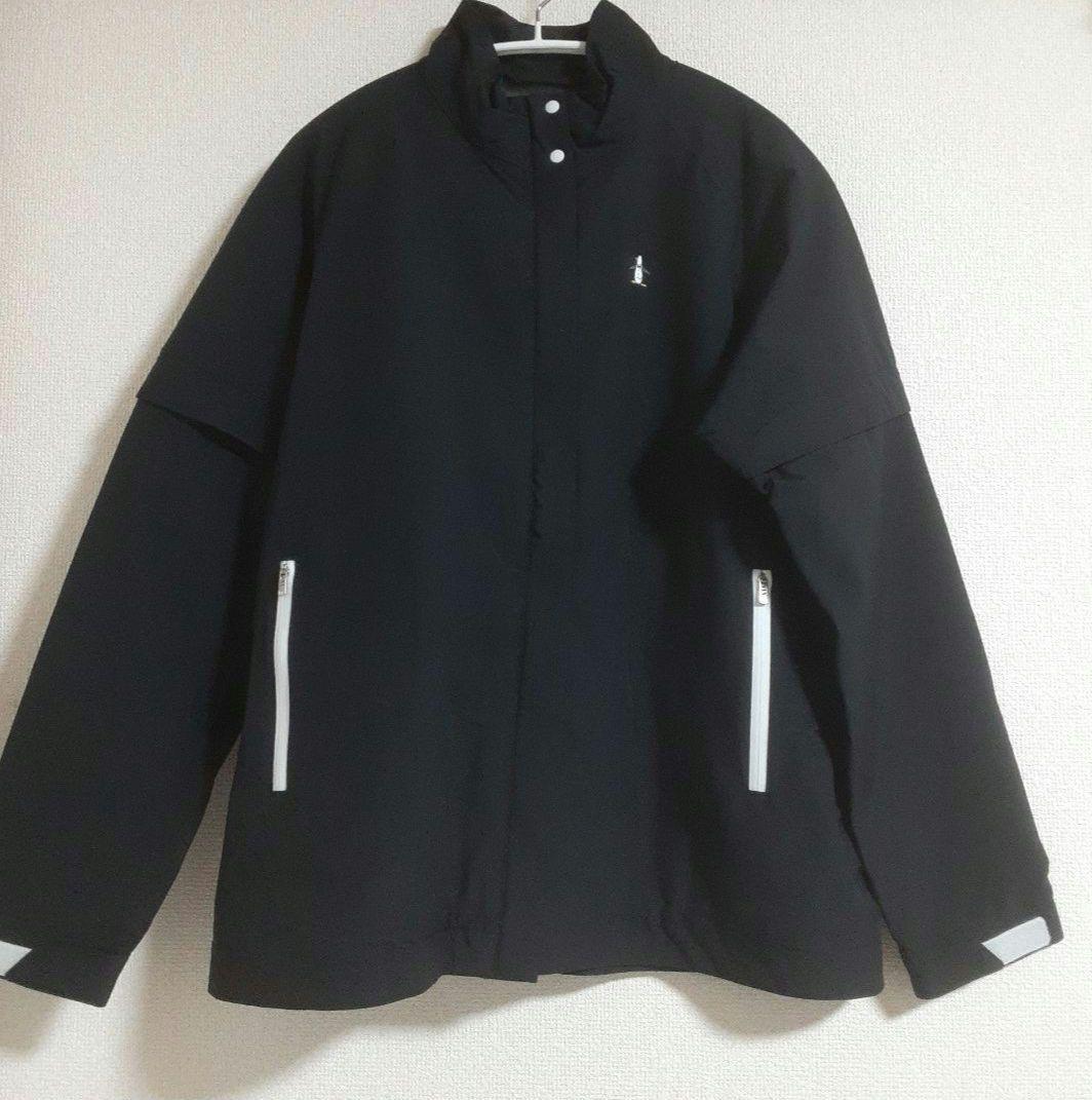 再再再値下げ新品 マンシングウェア レインワンピースL　ブラック 収納袋付