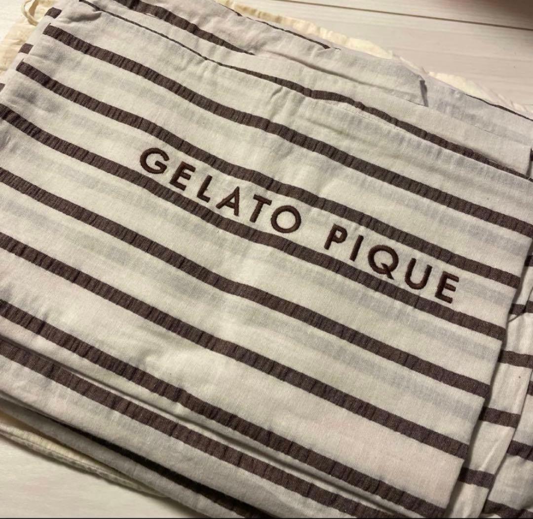 新品　ジェラートピケ ストライプ柄　シングル 3点セット