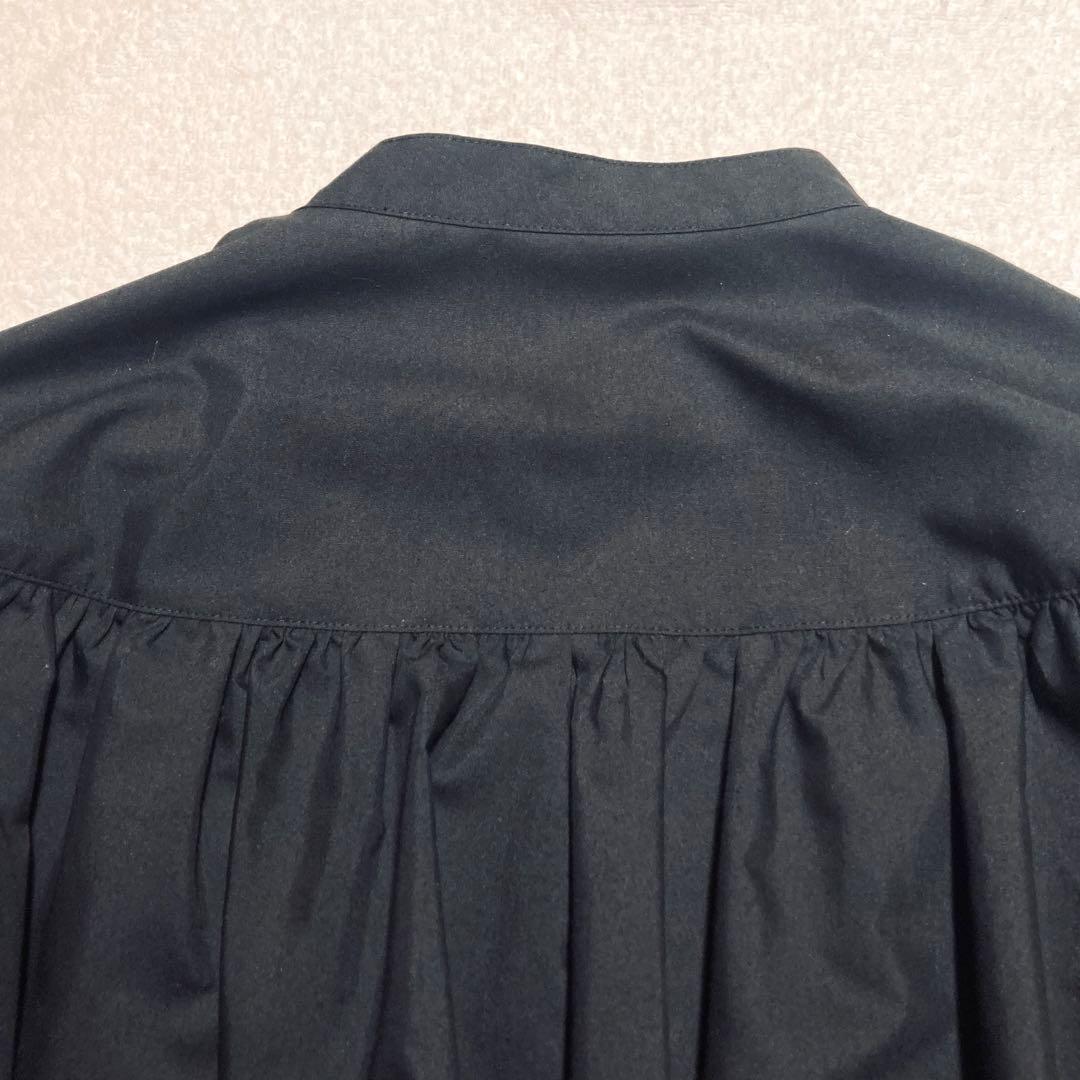 【美品】　ラウンジドレス　Loungedress フリルブラウス　バンドカラー