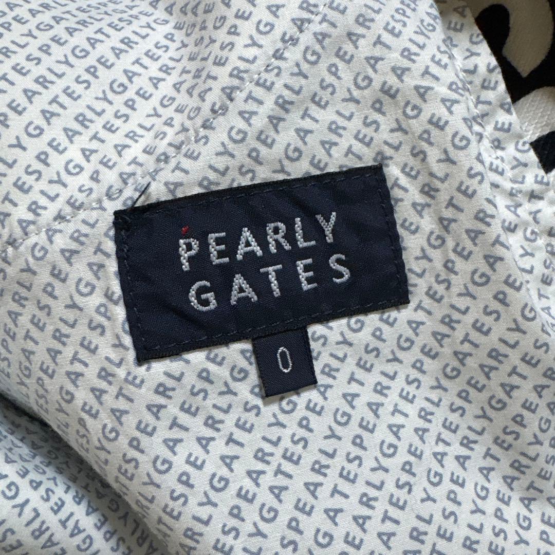 PEARLY GATES ロゴプリントスカート 黒✖️白　0 オマケ付き