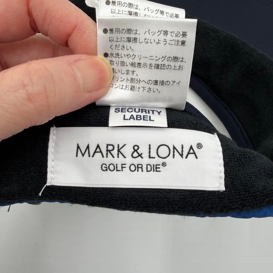 【マーク＆ロナ】MARK&LONA サンバイザー ゴルフ スカル ロゴ 帽子