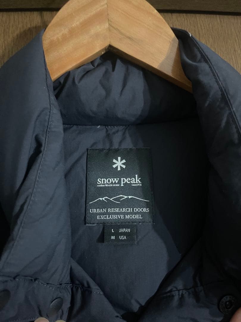  peak リサイクルナイロン　ダウンベスト　スノーピーク　古着