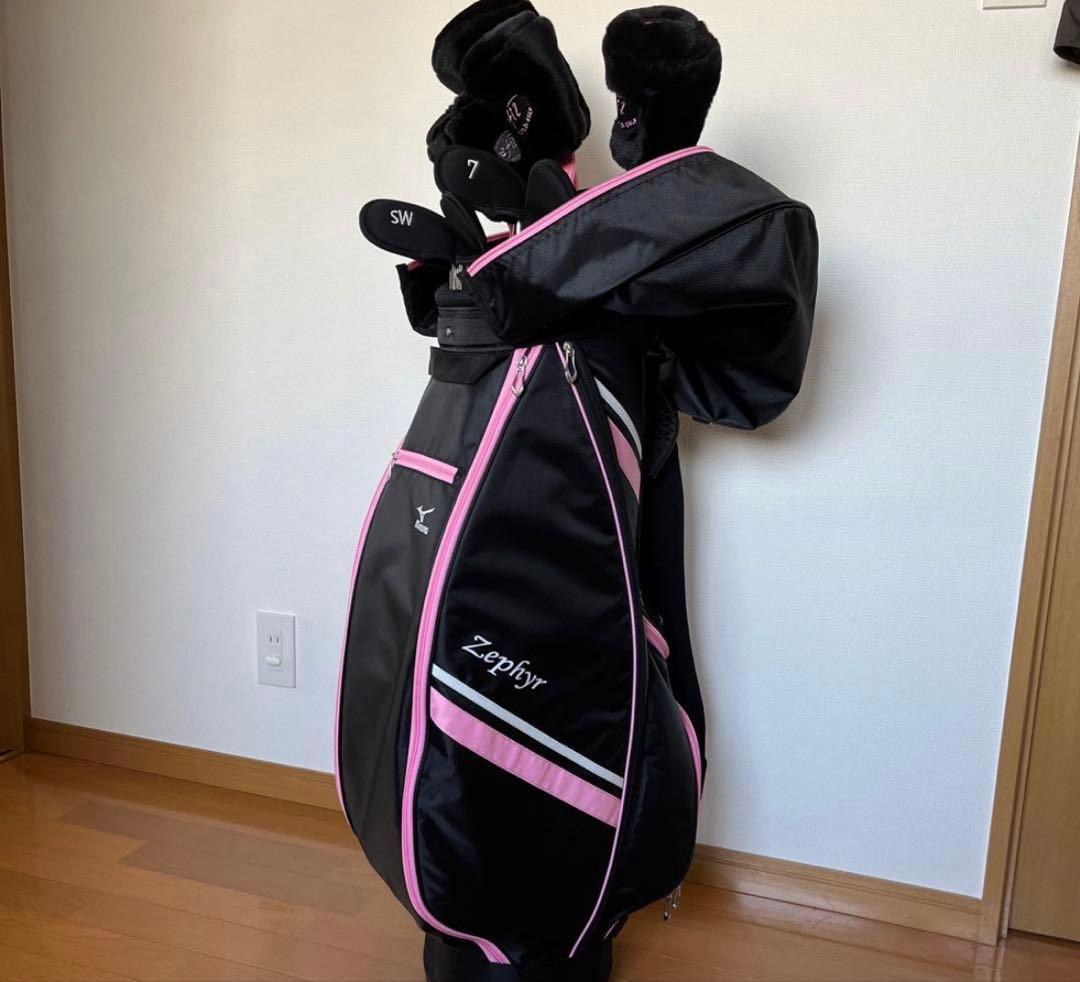 ミズノ efil エフィル ９本 キャディバック＆小物付き