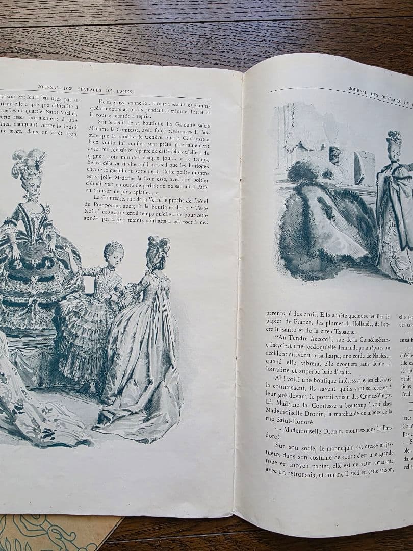 アンティーク雑誌　Journal des Ouvrages de Dames