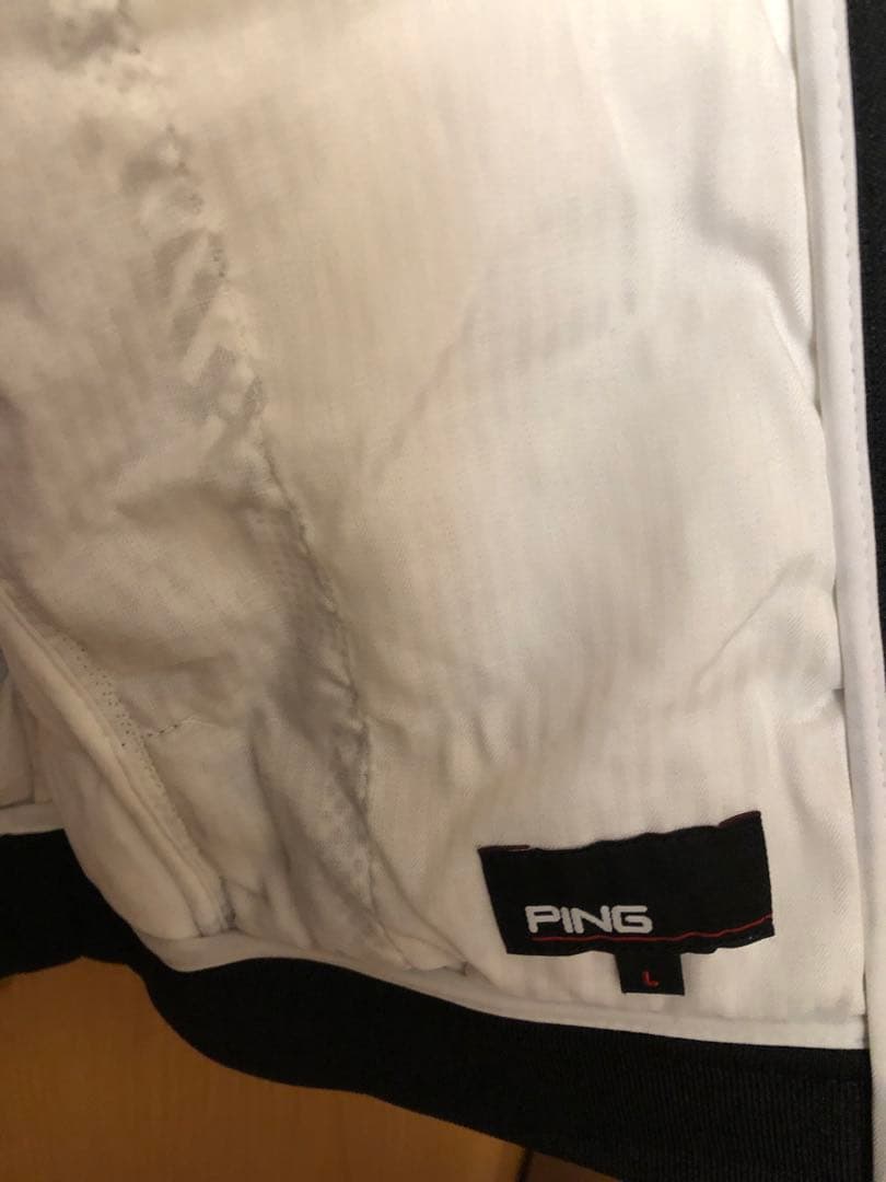 【即送！】PING 中綿ブルゾン 黒 白 星 女性 L