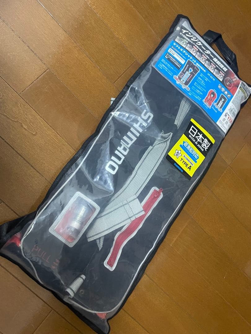 【美品】シマノ ライフジャケット 黒 VF-051K