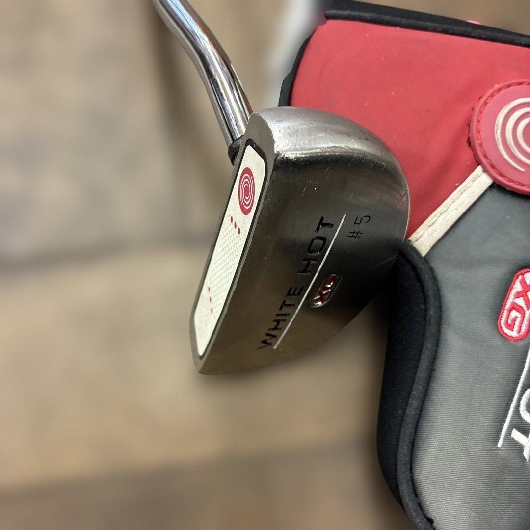 ODYSSEY WHITE HOT #5 パター ヘッドカバー付き