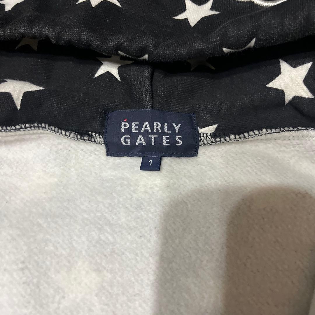 PEARLY GATES 星柄　厚手フーディー サイズ1