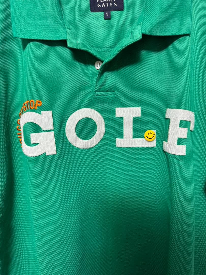 激レア 着用1度のみ PEARLYGATESGOLF ポロシャツ サイズ5 L