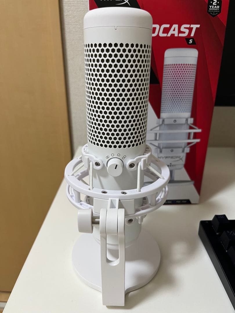 HyperX QuadCast Sホワイト USBマイク