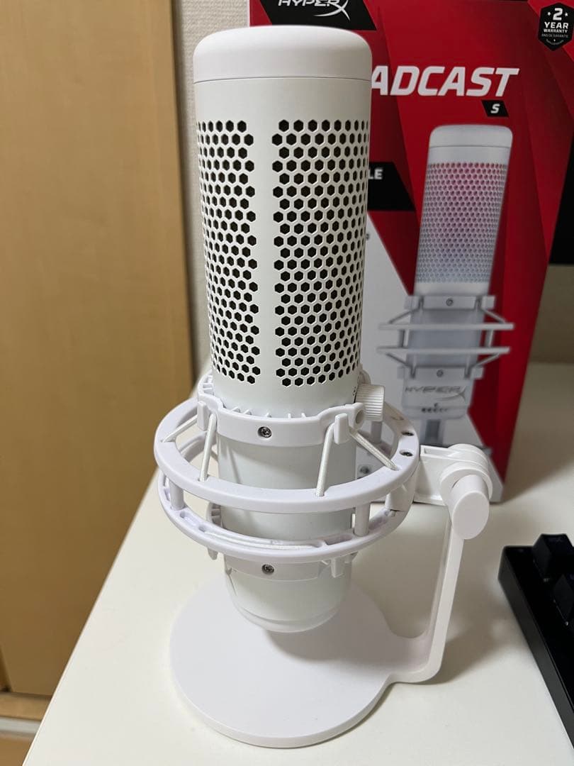 HyperX QuadCast Sホワイト USBマイク