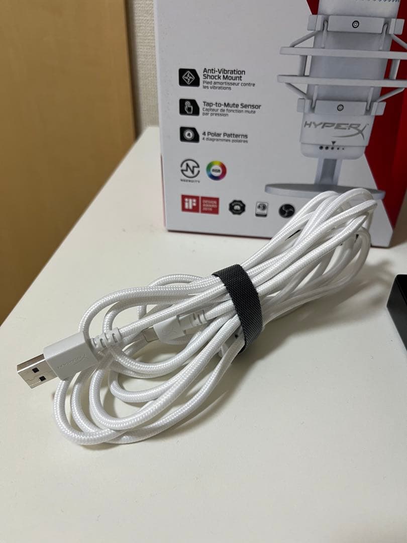 HyperX QuadCast Sホワイト USBマイク