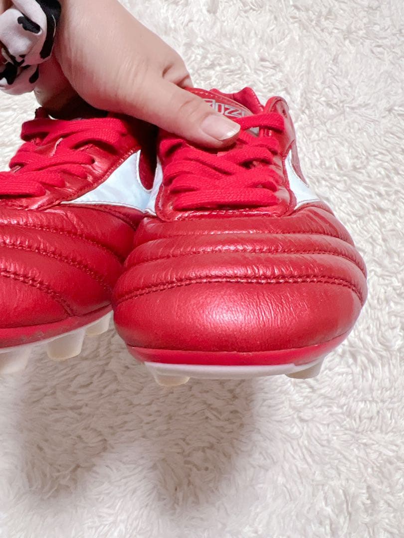 【値下げ】ミズノ モレリアⅡ JAPAN 24.5cm 限定品 パッションレッド