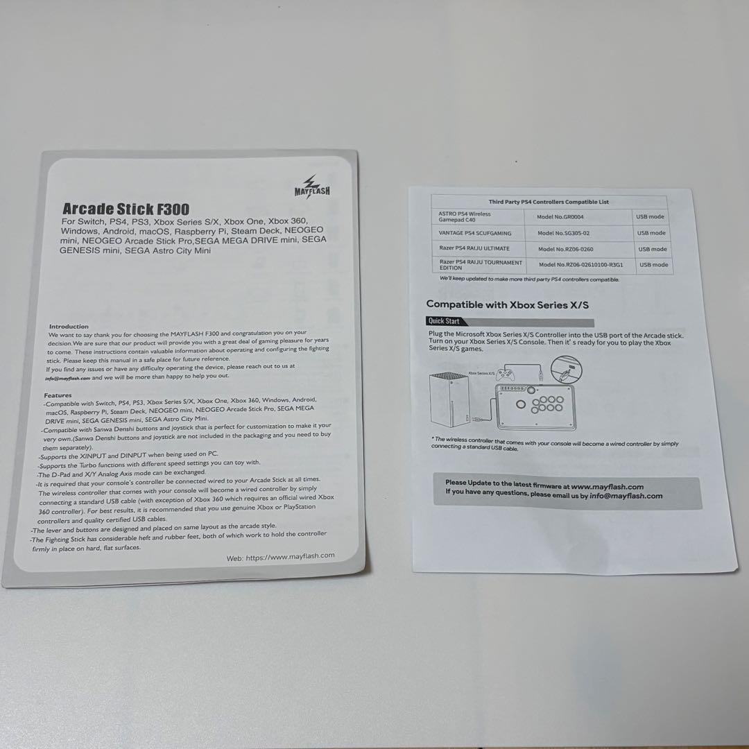 アーケードスティック MAYFLASH Arcade Stick F300