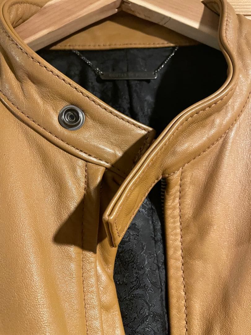 GOSTAR DE FUGA ホースレザーシングルライダースジャケット y2k