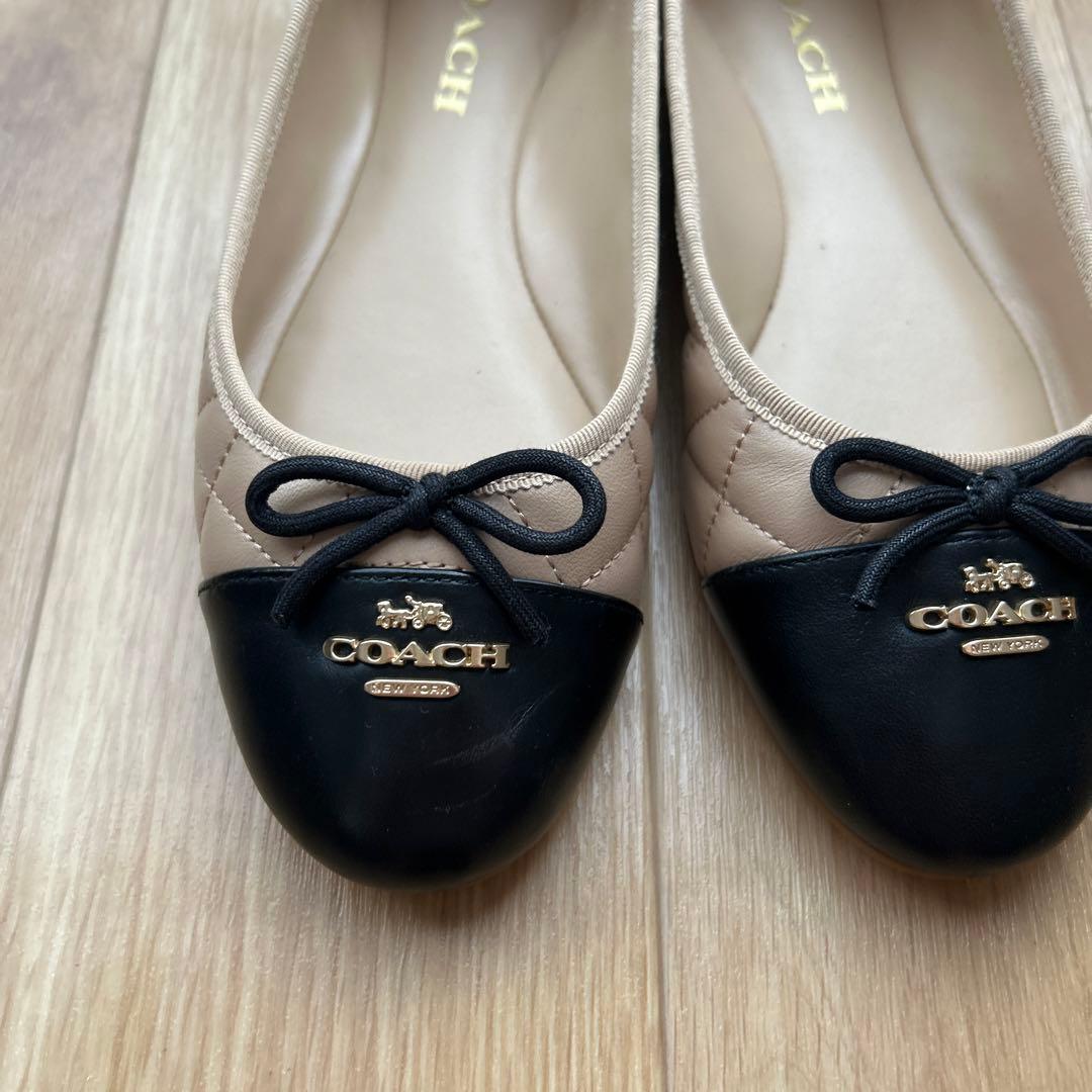 【美品】coach バレーシューズ　バイカラー