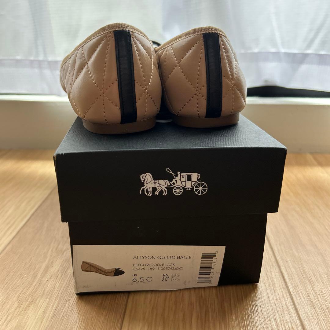 【美品】coach バレーシューズ　バイカラー