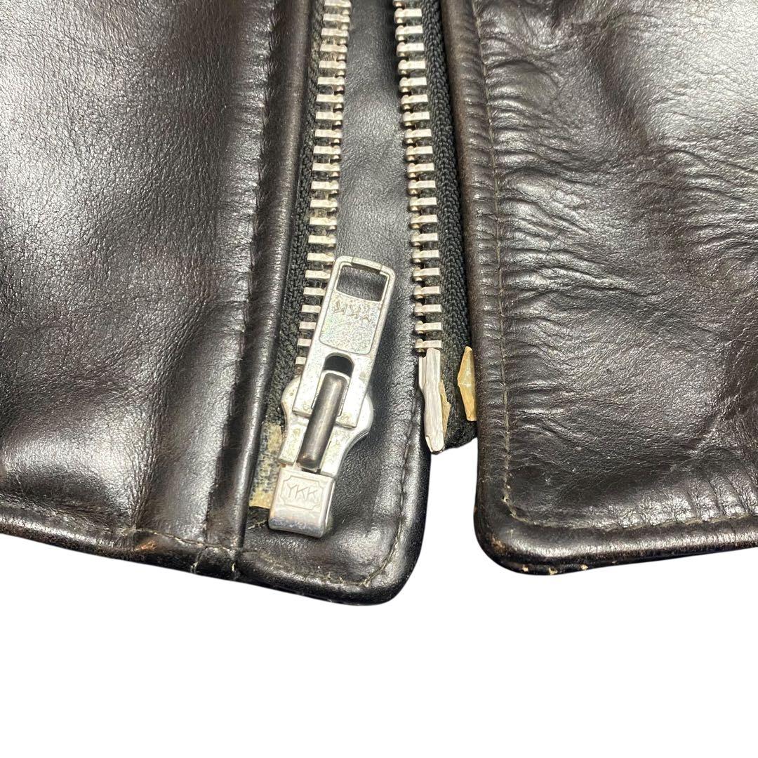 Schott バイカータグ ブラック ダブルライダース618 80s 90s