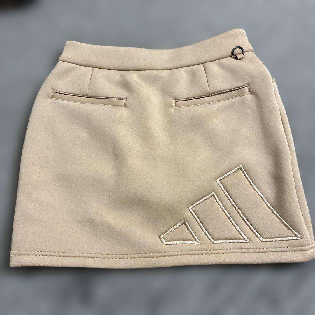 adidas ベージュ フーディー スカート セットアップ ゴルフウェア