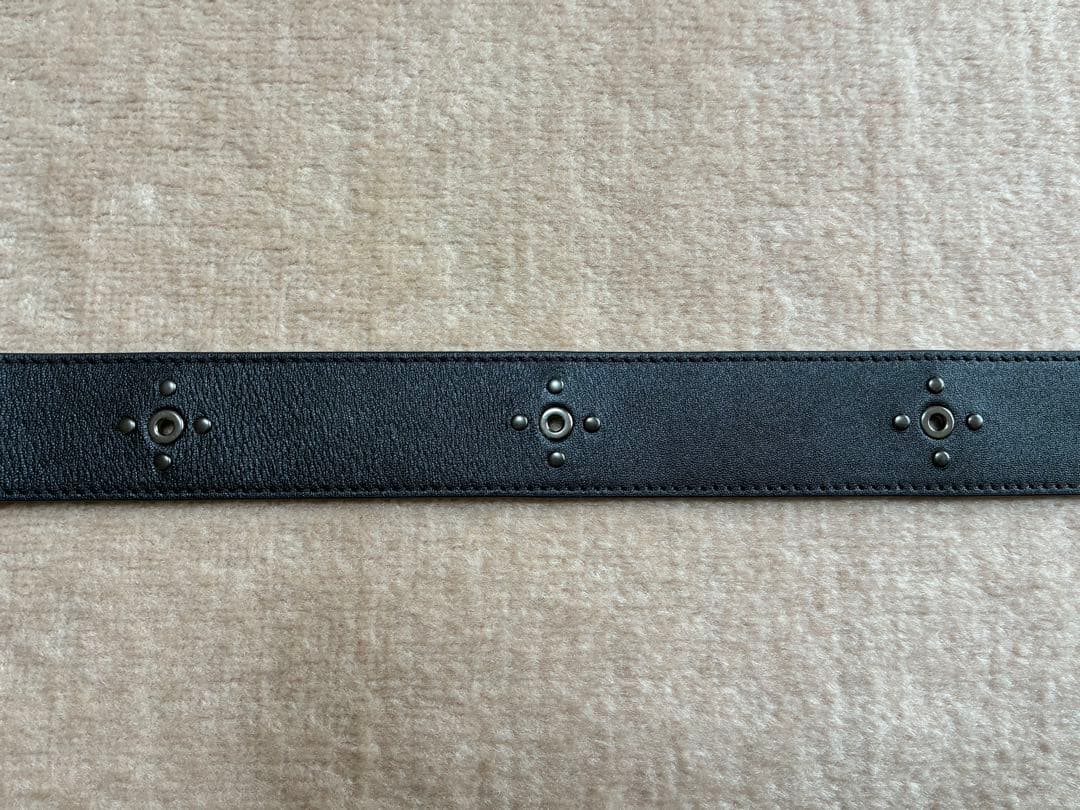 ロンシャン　ショルダーストラップ　レザー黒