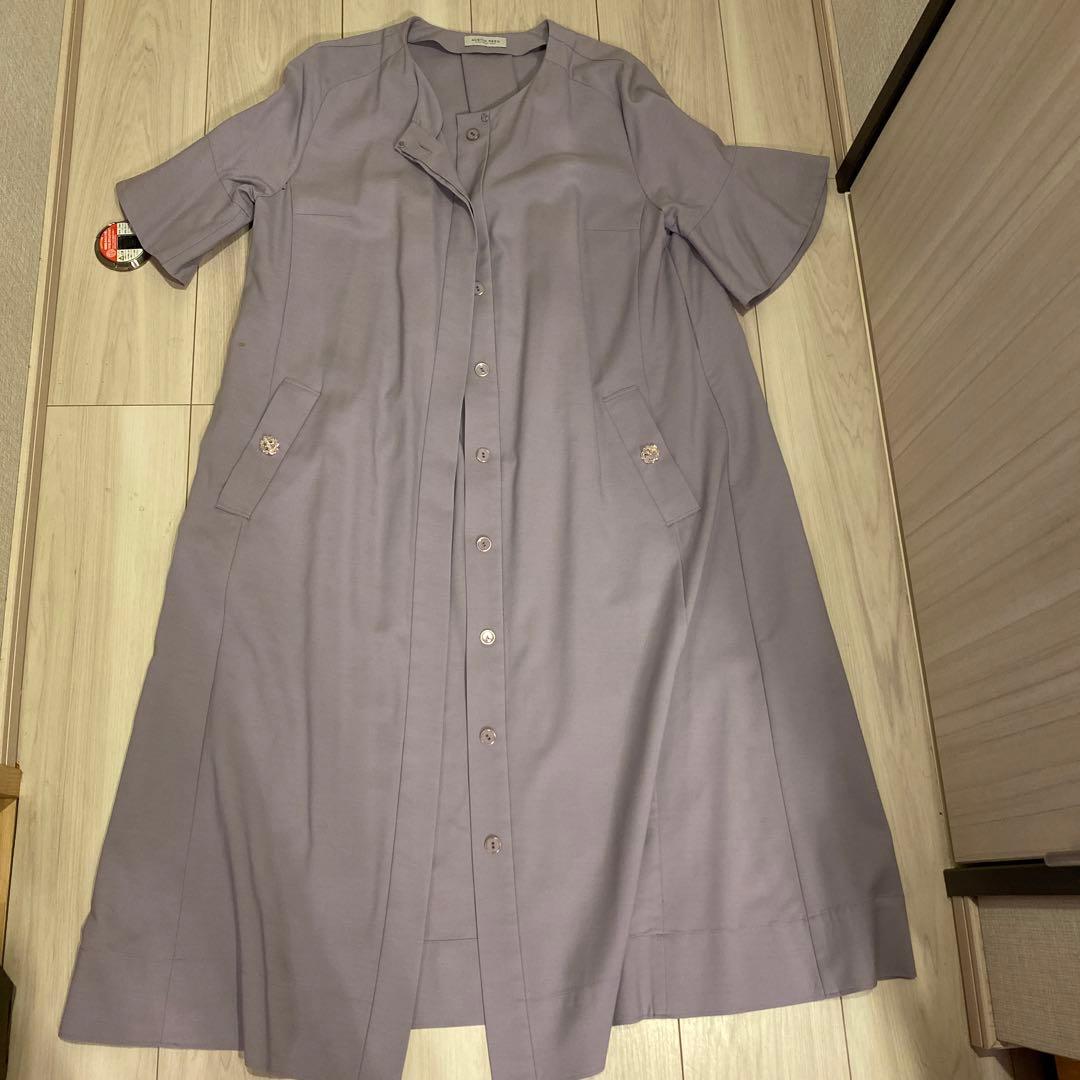 ク*۶様 美品❣️オースチンリードコート羽織り半袖薄手40サイズ