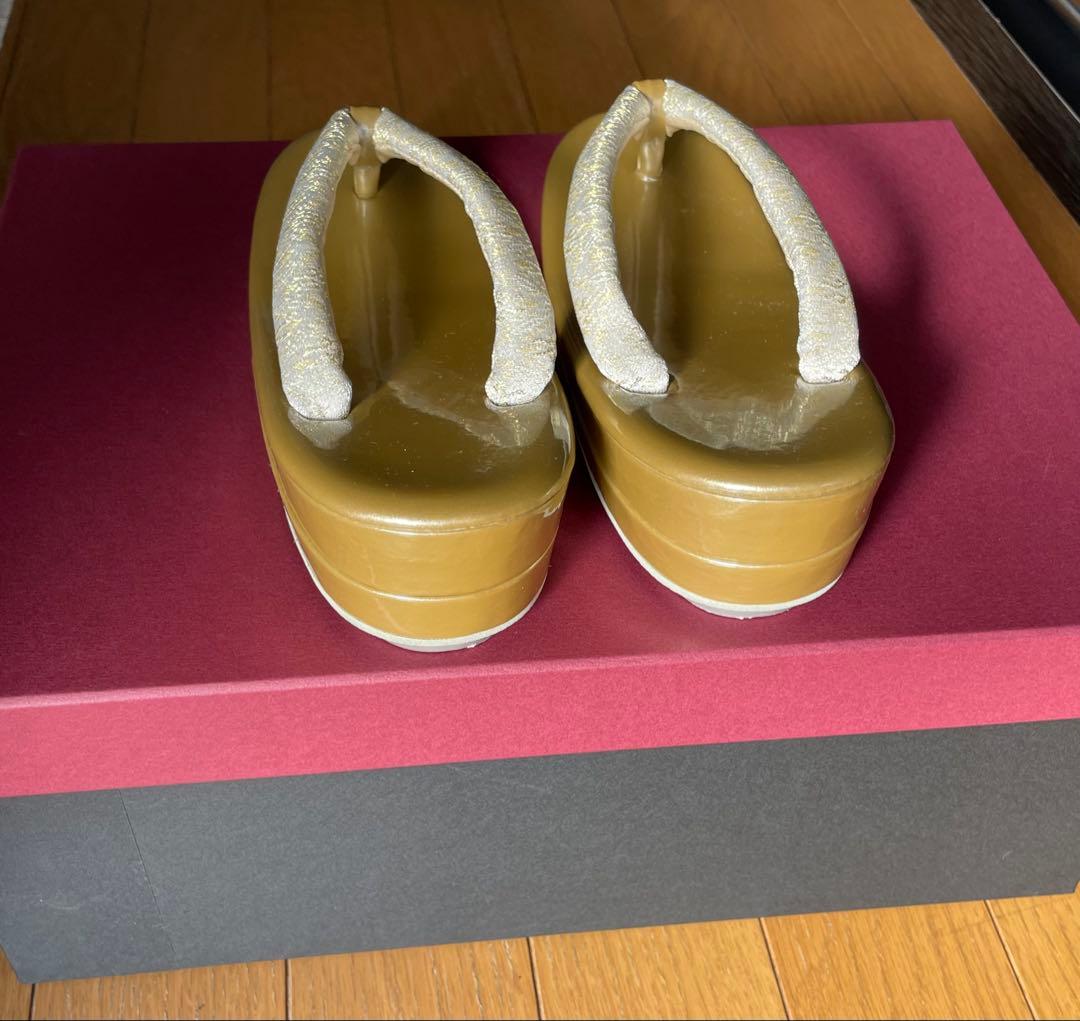 ゴールド 和装用バッグと草履セット