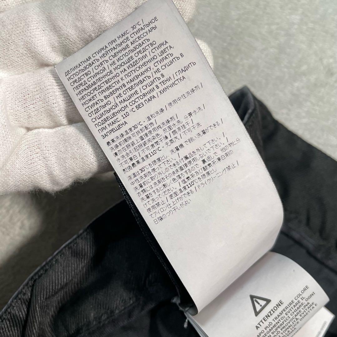 ストーンアイランド　カーゴパンツ　ブラック　W30