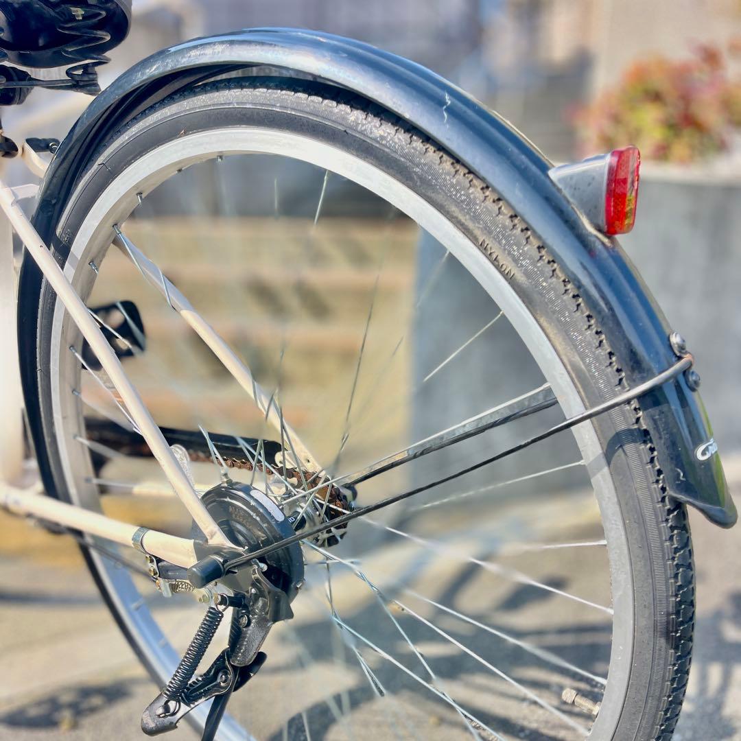 【整備済み・シンプル/お洒落】あさひ Cream City 26型 整備済 大阪