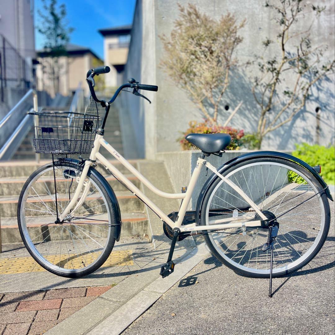 【整備済み・シンプル/お洒落】あさひ Cream City 26型 整備済 大阪